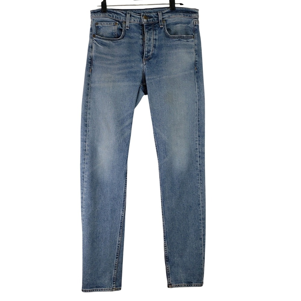 Rag & Bone Fit 2 Slim Jeans Mens 33 Brighton Blue Medium Wash Made in USA